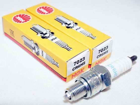Genuine Authentic NGK 7023 Nickel Spark Plug 2 Pack CR6HS