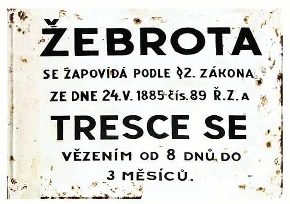 Ceduľa Žebrota Trece Se - ceduľa 30cm x 20cm Plechová tabuľa