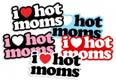I Heart Hot Moms Sticker Pack