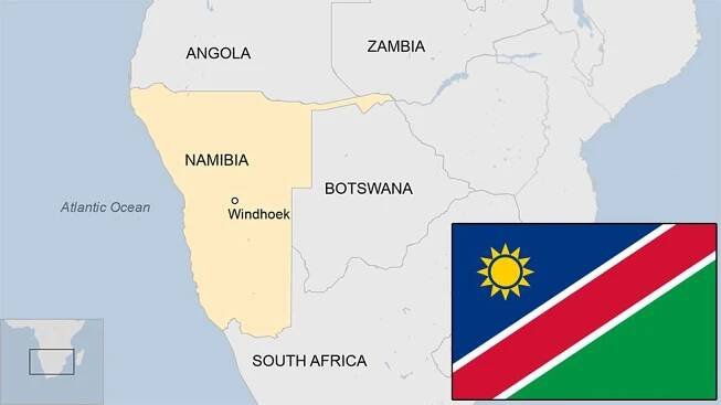 Map of Namibia