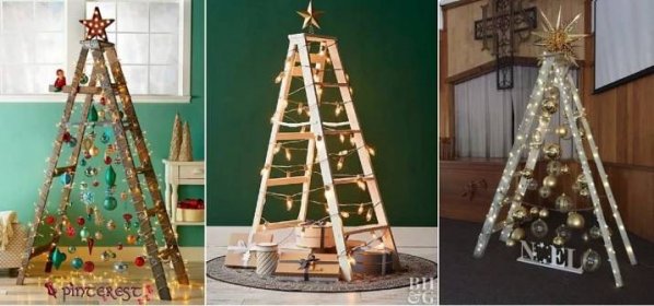 10 tipů na netradiční , dřevěný vánoční stromek | Svět Stromků
