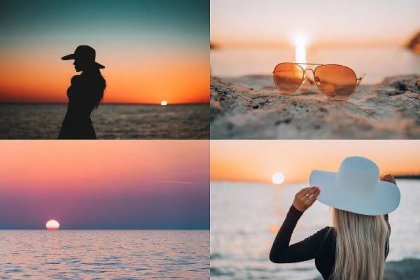 Sea Sunsets Stock Photos