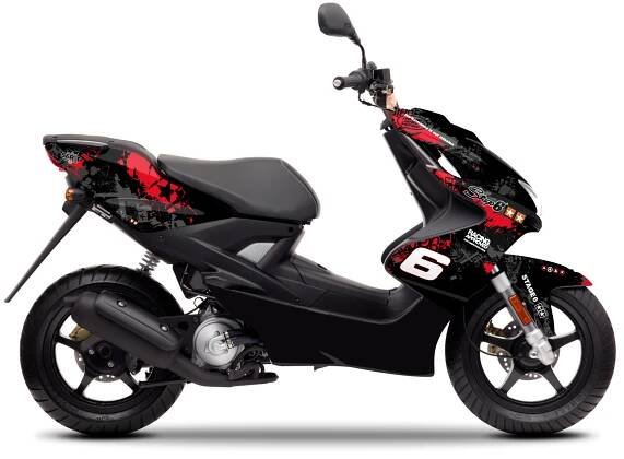Obrázek produktu pro Grafická sada Stage6 červená/černá pro Yamaha Aerox do roku 2013