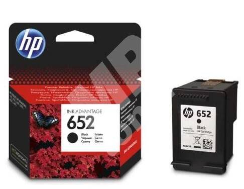 Cartridge HP F6V25AE, black, No.652, originál 1