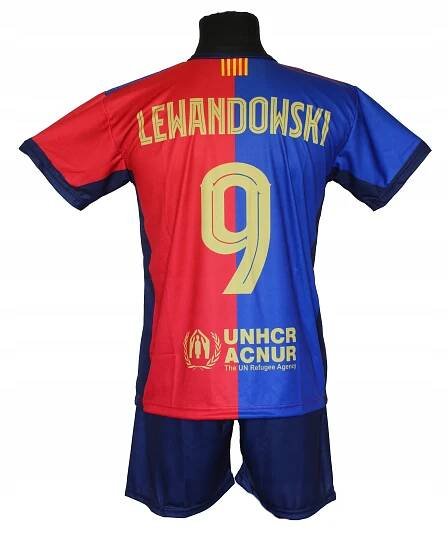 LEWANDOWSKI set sportovní fotbalový dres BARCELONA r 164 Velikost 164