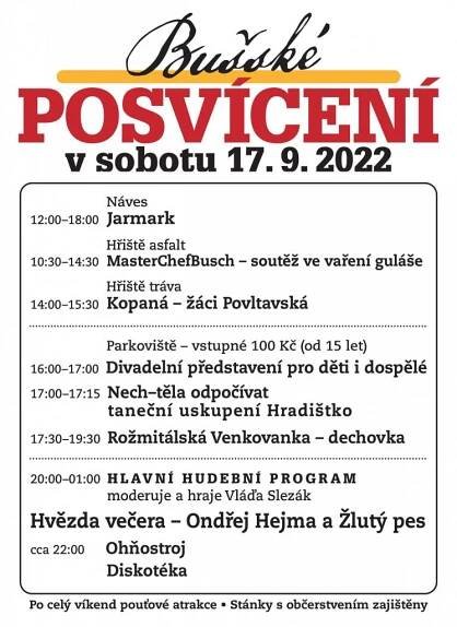 Plán akcí - BUŠ - posvícení - Rožmitálská Venkovanka