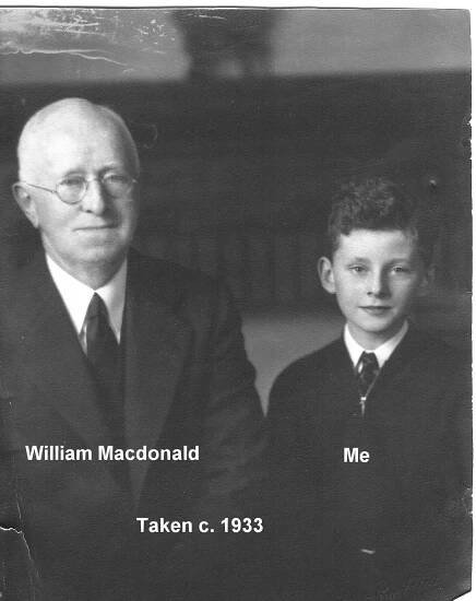 William MacDonald and grandson Robert @ 1933