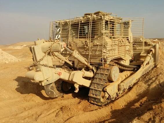 The Israel Defense Forces operate the most heavily armored bulldozer in the world