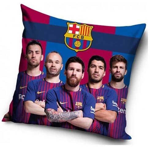 CARBOTEX Polštářek FC Barcelona Hráči 40x40 cm