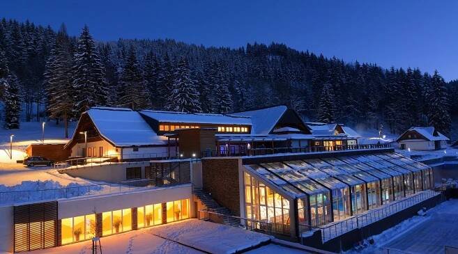 Hotel Horal s wellness centrem v zimě