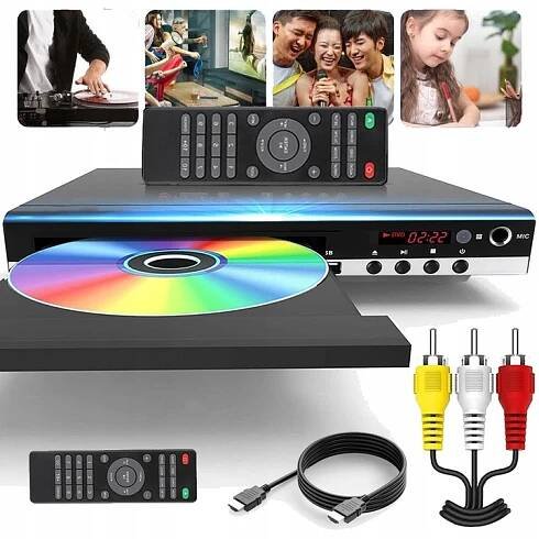 1080P PŘEHRÁVAČ CD/UHD/DVD/VCD S KONEKTOREM HDMI/USB/AV A DÁLKOVÝM OVLÁDÁNÍM