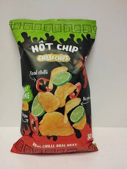 HOT CHIP Potato chilli and lime 80 g - Brambůrky, chipsy | Prodej potravin, nápojů a alkoholu Rojal
