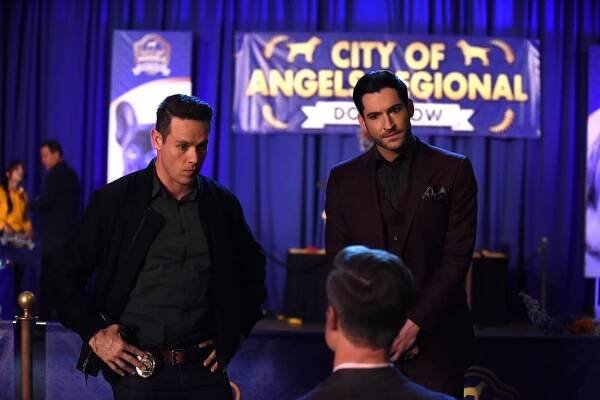 Lucifer - Všechno pro Chloe - Z filmu - Kevin Alejandro, Tom Ellis