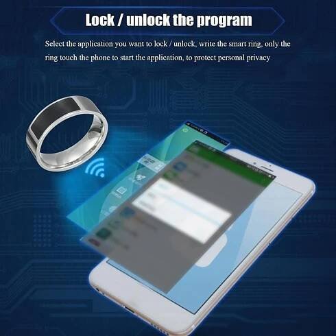 Chytré prsteny NFC multifunkční voděodolný inteligentní prsten Smart Wear Finger Digitální prsten Smart