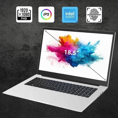 Notebook 18,5" Full HD s Windows 11, 16 GB RAM, 512 GB ROM Rozložení kláves US international (qwerty)