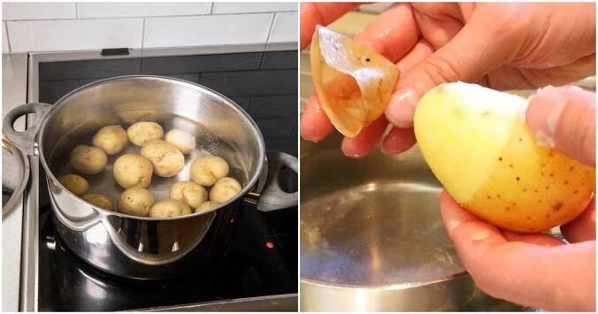 Brambory loupu bez škrabky a mám hotovo za minutu. Kdo tohle zjistí, už se k původnímu způsobu nikdy nevrátí