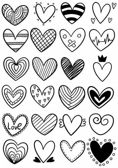 Heart Doodles with Arrow