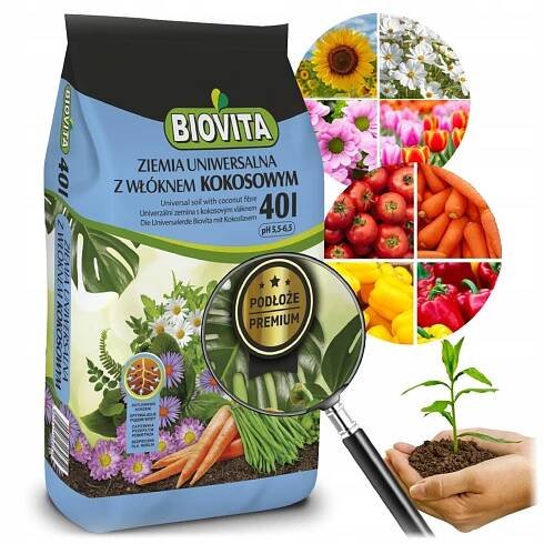 Biovita Univerzální zemina s kokosovým vláknem 40 l