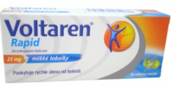 VOLTAREN Rapid 25mg 20 měkkých tobolek
