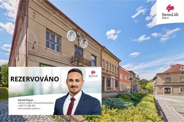 Detail nemovitosti Prodej činžovního domu 728 m2 náměstí T. G. Masaryka, Úpice | Swiss Life Select Reality