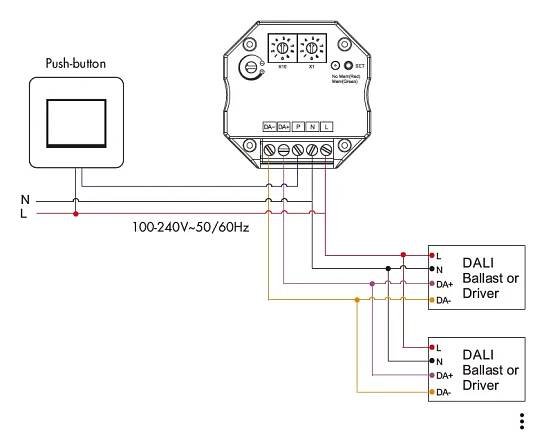 iskydance-DA-P-DALI Push-Dimmer-FIG- (5)