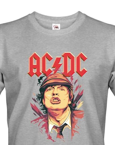 Pánské tričko s potiskem kapely AC/DC - parádní tričko s potiskem rockové skupiny AC/DC