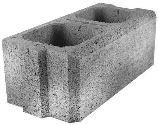 DITON Viso Okrasná tvárnice průběžná beton; šedá; 400 × 200 × 150 mm