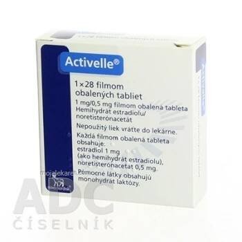 ACTIVELLE  1X28 Potahované tablety (Hormonální léky)