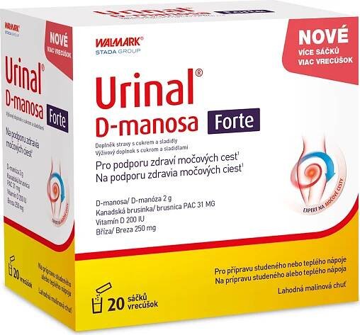 Urinal D-manosa Forte 1×20 ks, výživový doplnok