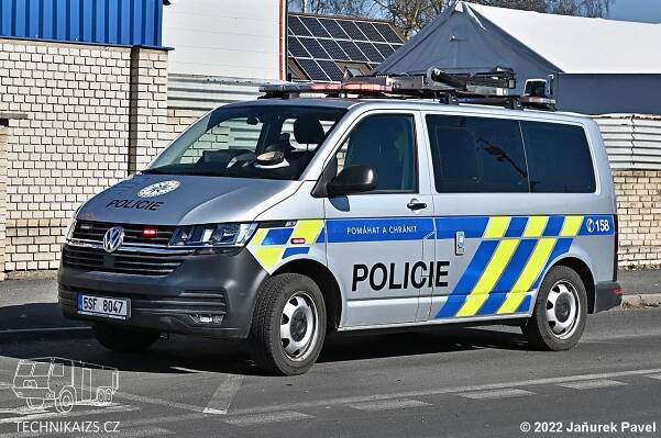 PČR - DI Kladno - VW T6 - TECHNIKAIZS.cz