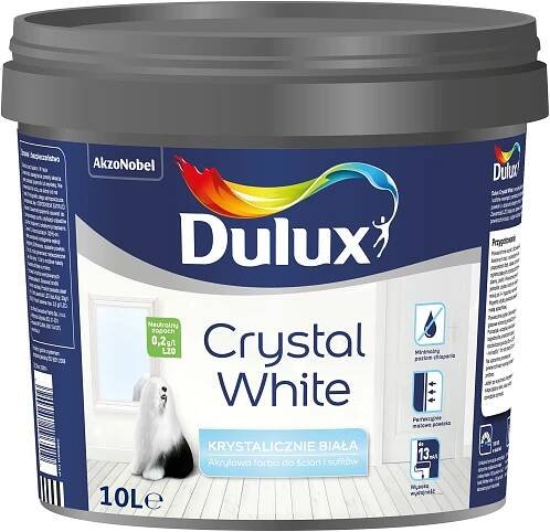 Farba Dulux Crystal White Biały 10 l