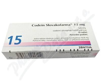 Codein Slovakofarma 15mg tbl.nob.10x15mg
