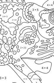 Omalovánka Mozaikový chameleon - množit a kreslit pro dospělé
