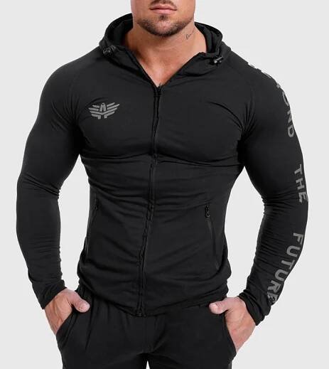 Pánská sportovní SlimFit souprava Iron Aesthetics Beyond the Future, černá