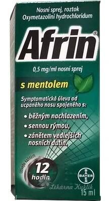 AFRIN S MENTOLEM NAS 0,5MG/ML NAS SPR SOL 15ML