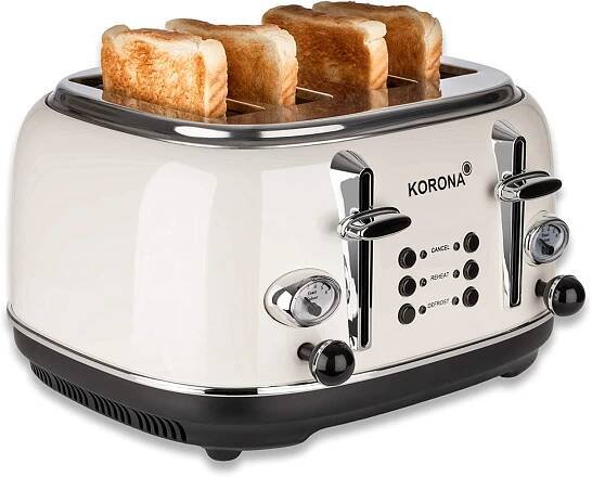 Toustovač Korona 21676 stříbrný/šedý 1630 W