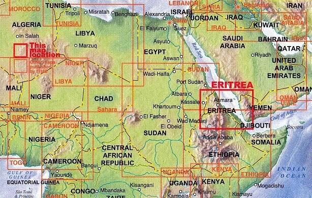 Eritrea 1:900t mapa ITM | International Travel Maps CZ