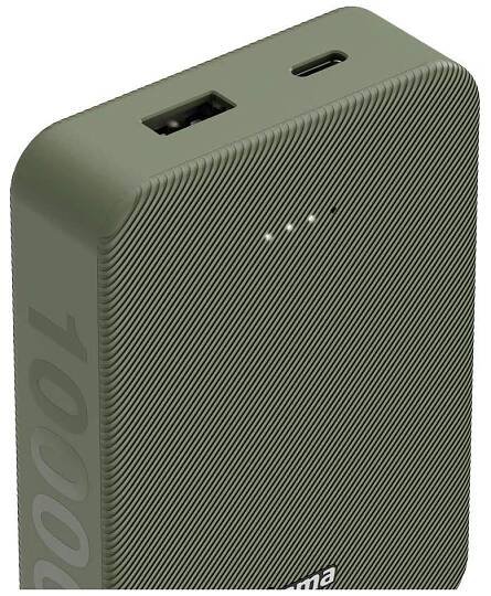 Hama Batterie powerbanka Li-Pol, 10000 mAh, Rychlé nabíjení, zelená : Půhy.cz