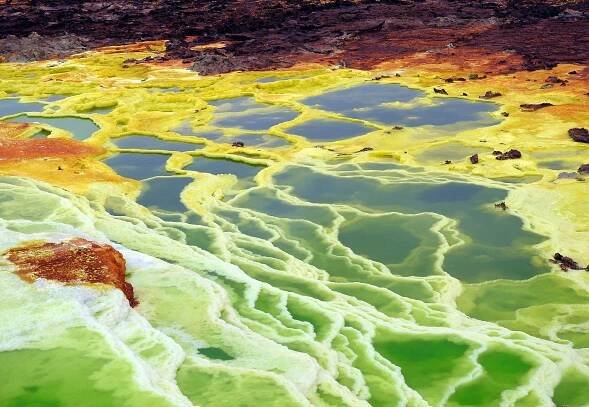 danakil deprese krajina - danakil desert - stock snímky, obrázky a fotky