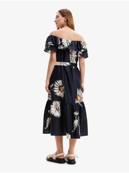 Desigual Desigual Letní šaty Georgeo 24SWVW02 Černá Regular Fit