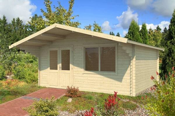 Akční zahradní domky Ofenburrg 40 mm 4X4m / 4,85x3,9m/4,85x4,25m/4,85x4,85m :: Ceha-domky