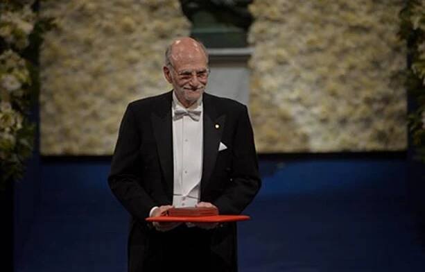 Michael Rosbash after receiving his Nobel Prize at the Stockholm Concert Hall
