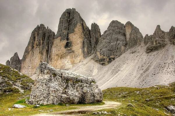 Tři Vrcholy, Dolomity, Itálie, Hory