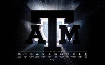 Texas A&M University Logo and Schedule Wallpaper