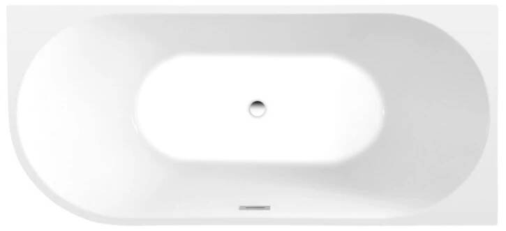 AQUALINE - TIBERA R rohová stojící vana, 170x80cm, bílá E1015 | HezkaKoupelna.cz