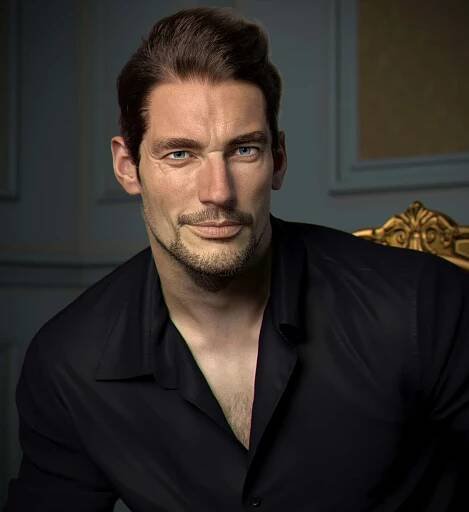 Charm Personified, David Gandy Strikes A Casual, Contemplative Pose. Wallpaper
