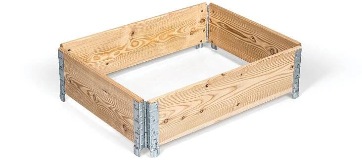 Rám na vyvýšený záhon 120 x 80 x 20 cm modřín od 3 204 Kč