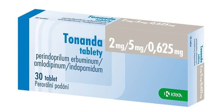 Tonanda 2MG/5MG/0,625MG, tableta | Krka