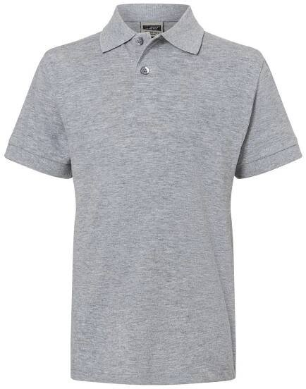 Dětské triko s límečkem premium JAMES NICHOLSON JN070K GREY HEATHER velikost: XS : ALTISPORT.cz