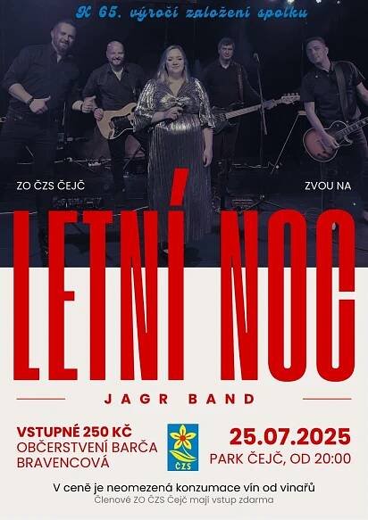 Obec Krumvíř » Letní noc 25.7.2025 – park Čejč od 20h